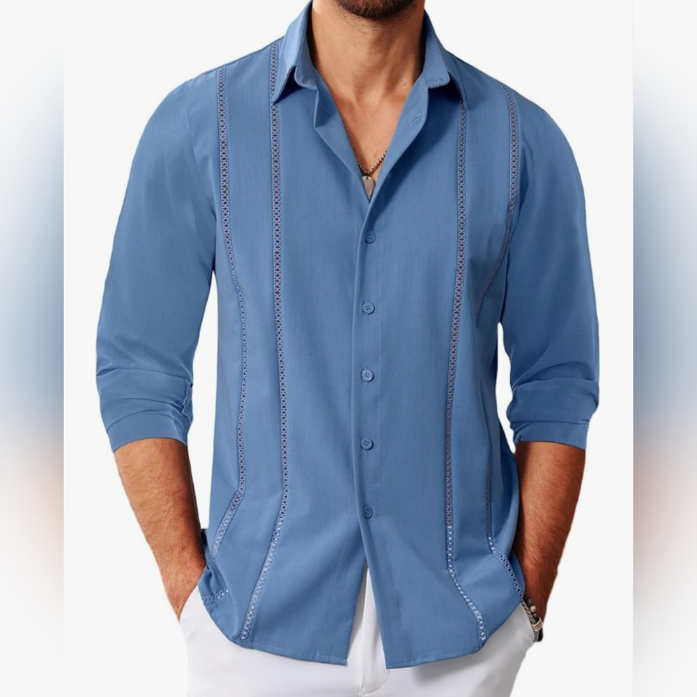 Men's Blue Casual Shirt